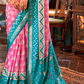 Pure Viscose Silk Saree with Silk Blend Designer Print