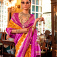 Pure Viscose Silk Saree with Silk Blend Designer Print
