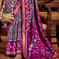 Pure Viscose Silk Saree with Silk Blend Designer Print
