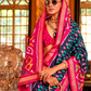 Pure Viscose Silk Saree with Silk Blend Designer Print