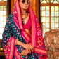 Pure Viscose Silk Saree with Silk Blend Designer Print