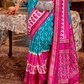Pure Viscose Silk Saree with Silk Blend Designer Print