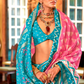 Pure Viscose Silk Saree with Silk Blend Designer Print