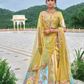 Beautifully Shaded Silk Lehenga with Handcrafted Embroidery & Cutwork