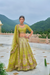 Beautifully Shaded Silk Lehenga with Handcrafted Embroidery & Cutwork