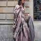 Japan Satin Printed Saree with Elegant Silken Drape Finish