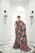 Digital Floral Printed Crepe Silk Saree with Graceful Drape