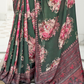 Digital Floral Printed Crepe Silk Saree with Graceful Drape