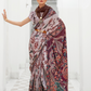 Digital Floral Printed Crepe Silk Saree with Graceful Drape