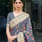 Premium Floral Banarasi Saree with Pashmina Silk Look