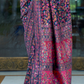 Premium Floral Banarasi Saree with Pashmina Silk Look