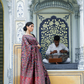 Premium Floral Banarasi Saree with Pashmina Silk Look