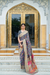 Premium Floral Banarasi Saree with Pashmina Silk Look
