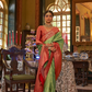 Graceful Kanjeevaram Silk Blend Saree with Motif Work