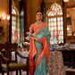 Graceful Kanjeevaram Silk Blend Saree with Motif Work