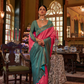 Graceful Kanjeevaram Silk Blend Saree with Motif Work