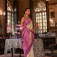 Graceful Kanjeevaram Silk Blend Saree with Motif Work