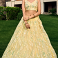 Elegant Lehenga Set with Multiple Sequins & Thread Embroidery