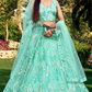 Elegant Lehenga Set with Multiple Sequins & Thread Embroidery