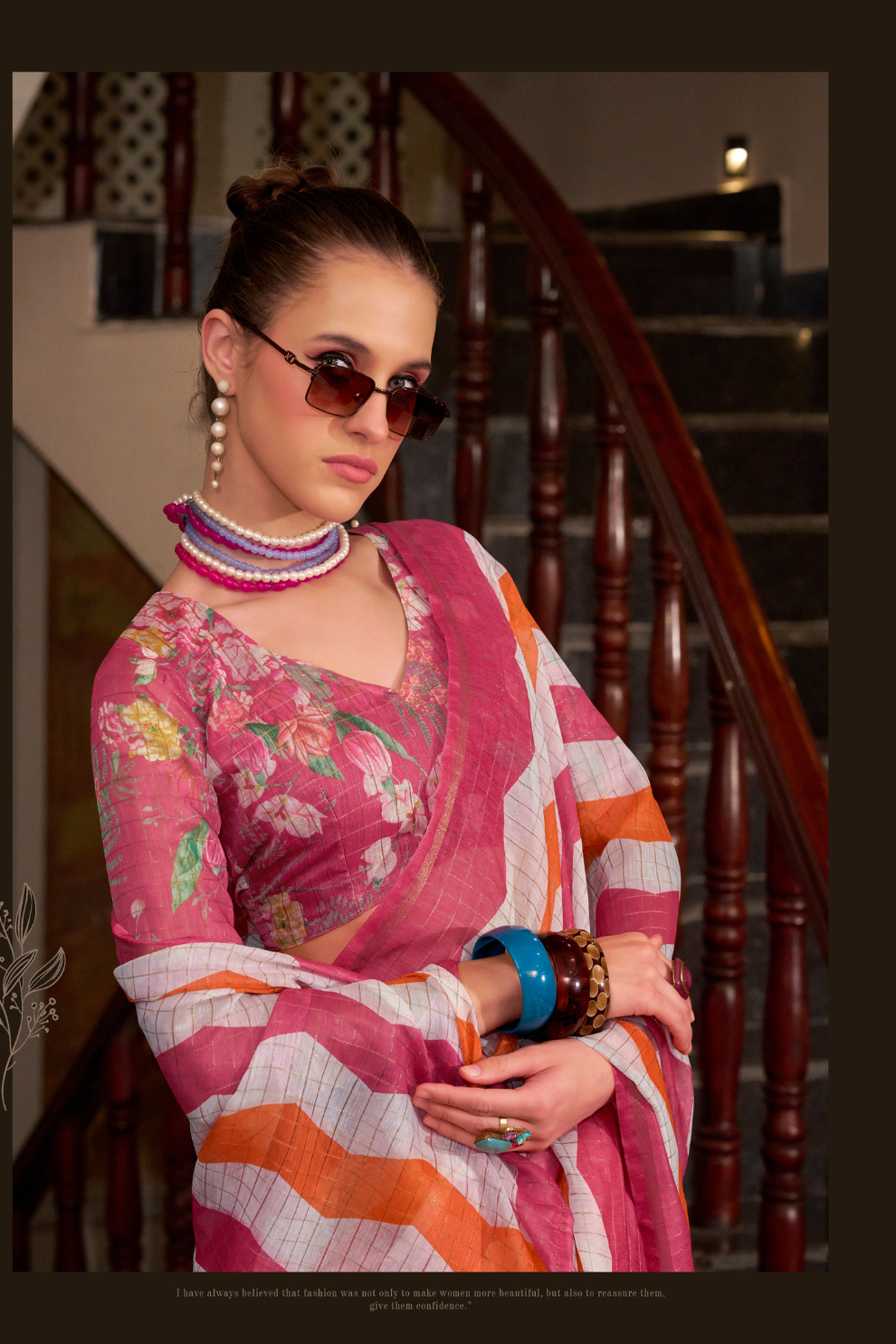 Linen Cotton Silk Saree with Soft Texture and Natural Elegance - LaVante Fashion