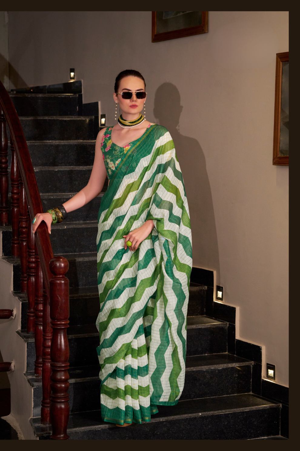 Linen Cotton Silk Saree with Soft Texture and Natural Elegance - LaVante Fashion