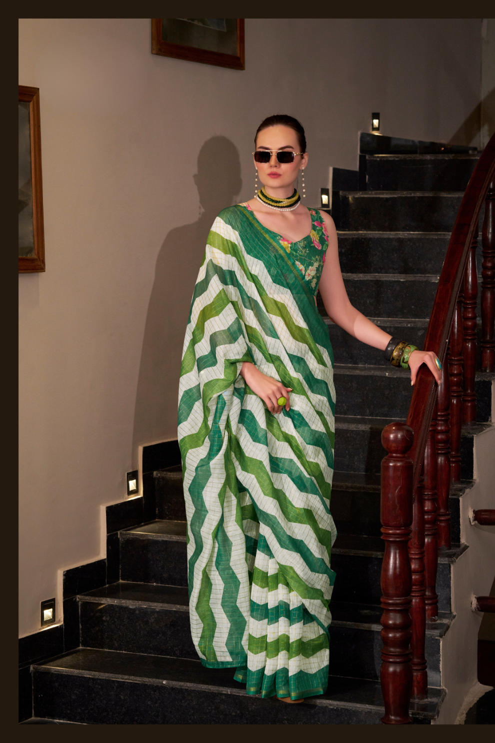 Linen Cotton Silk Saree with Soft Texture and Natural Elegance - LaVante Fashion