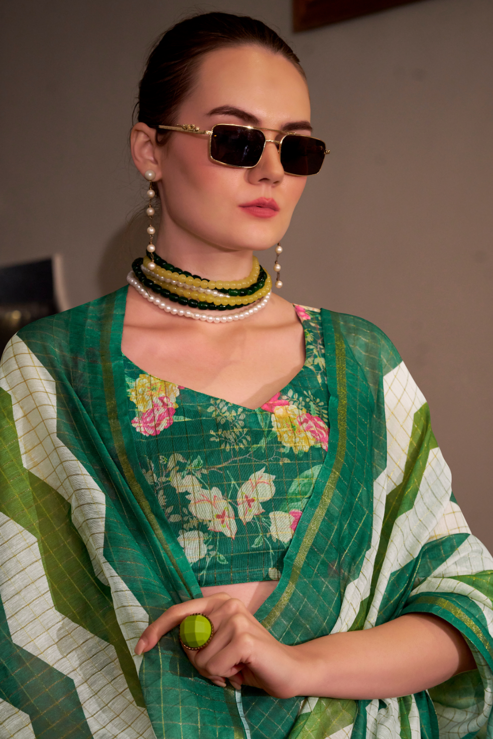 Linen Cotton Silk Saree with Soft Texture and Natural Elegance - LaVante Fashion