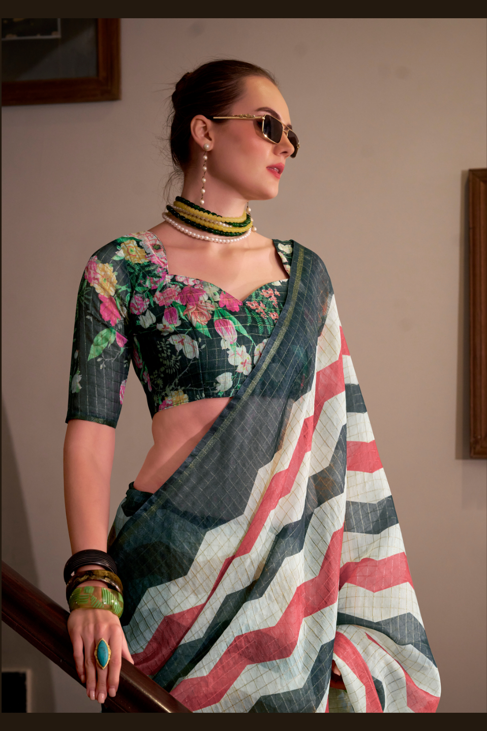 Linen Cotton Silk Saree with Soft Texture and Natural Elegance - LaVante Fashion