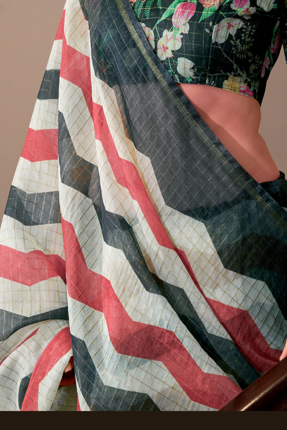 Linen Cotton Silk Saree with Soft Texture and Natural Elegance - LaVante Fashion