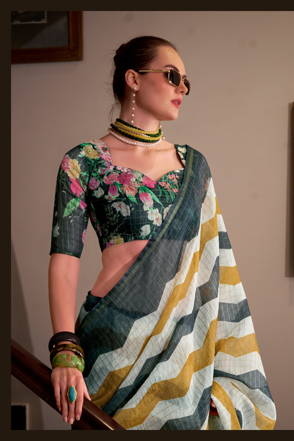 Linen Cotton Silk Saree with Soft Texture and Natural Elegance - LaVante Fashion