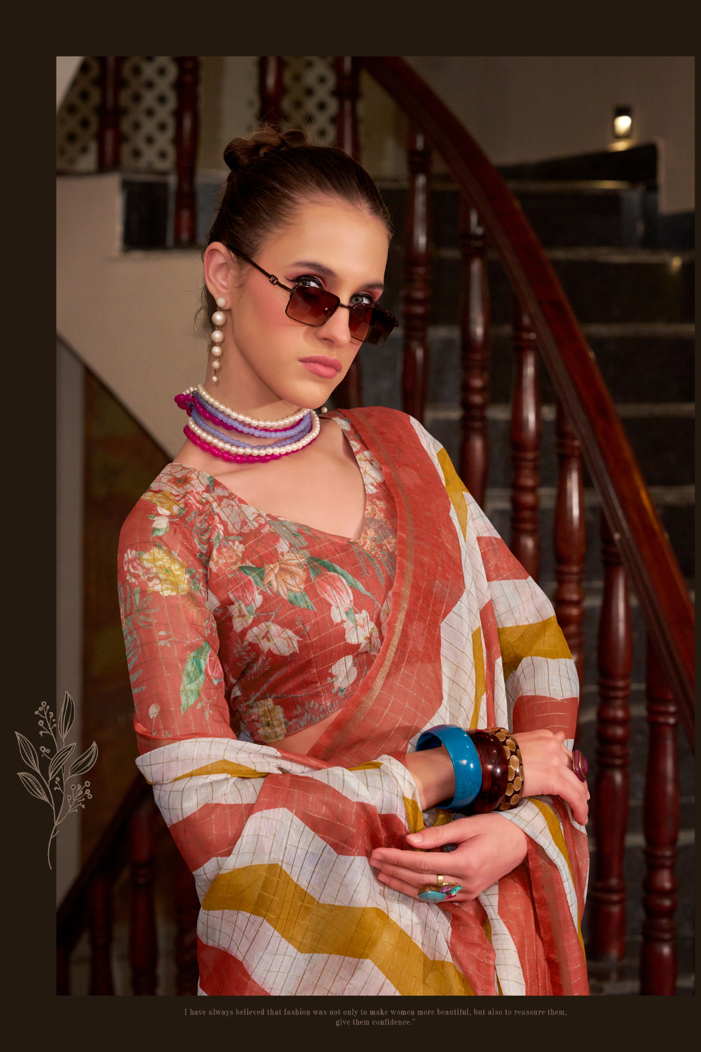 Linen Cotton Silk Saree with Soft Texture and Natural Elegance - LaVante Fashion