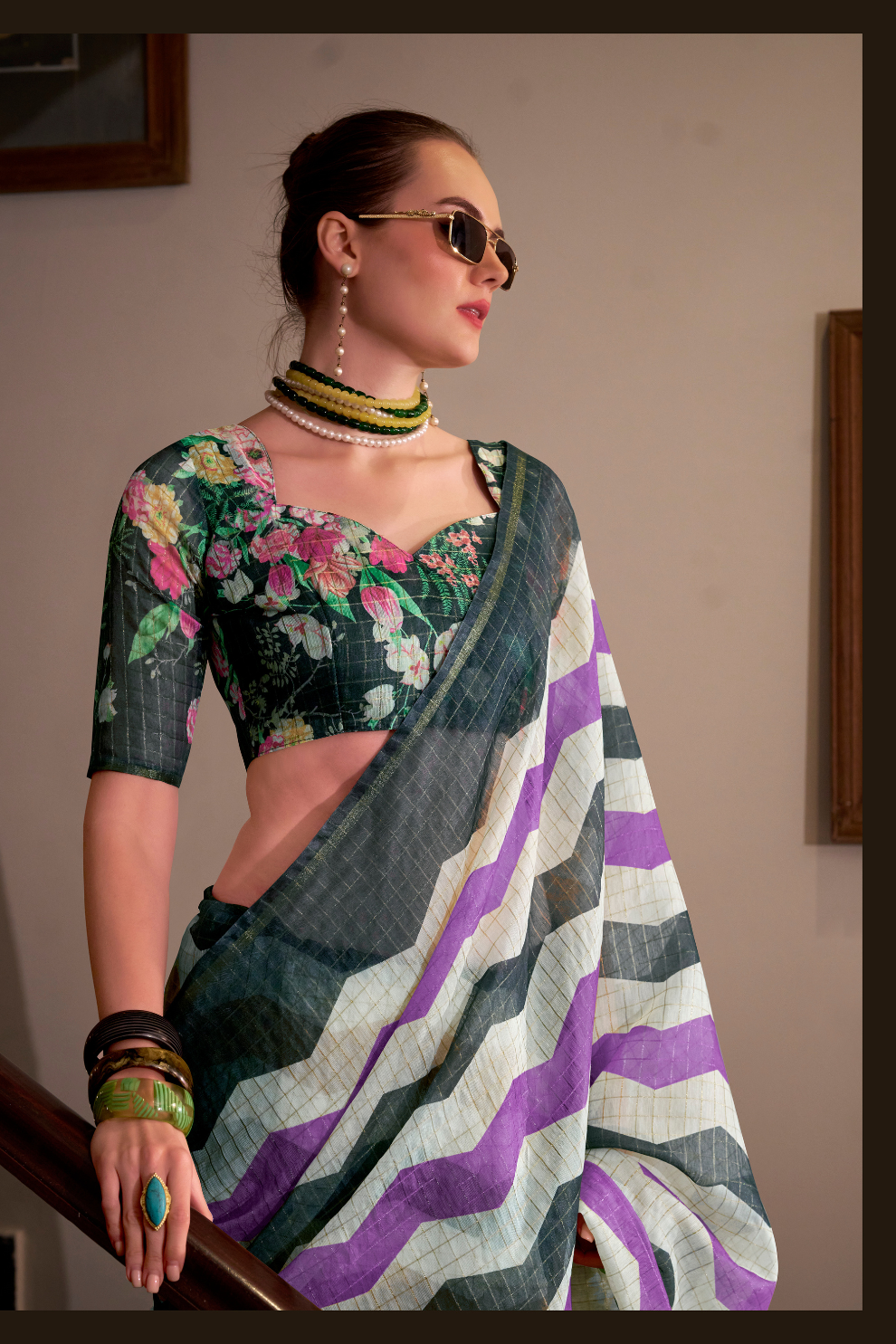 Linen Cotton Silk Saree with Soft Texture and Natural Elegance - LaVante Fashion
