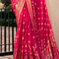 Luxury Polyester Viscose Georgette Saree with Burnout Traditional Design - LaVante Fashion
