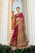 Luxury Polyester Viscose Georgette Saree with Burnout Traditional Design - LaVante Fashion