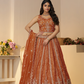 Elegant Designer Lehenga with Intricate Sequins and Cut Dana Detailing