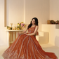 Elegant Designer Lehenga with Intricate Sequins and Cut Dana Detailing