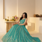 Elegant Designer Lehenga with Intricate Sequins and Cut Dana Detailing