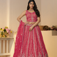 Elegant Designer Lehenga with Intricate Sequins and Cut Dana Detailing