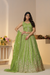 Elegant Designer Lehenga with Intricate Sequins and Cut Dana Detailing