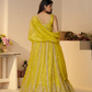 Elegant Designer Lehenga with Intricate Sequins and Cut Dana Detailing