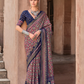 Mercerized New Sigma Silk Saree with Aqua Finish - LaVante Fashion