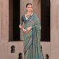 Mercerized New Sigma Silk Saree with Aqua Finish - LaVante Fashion
