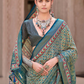 Mercerized New Sigma Silk Saree with Aqua Finish - LaVante Fashion