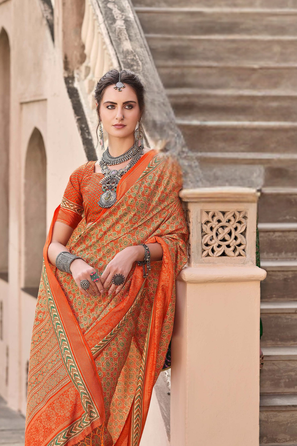 Mercerized New Sigma Silk Saree with Aqua Finish - LaVante Fashion