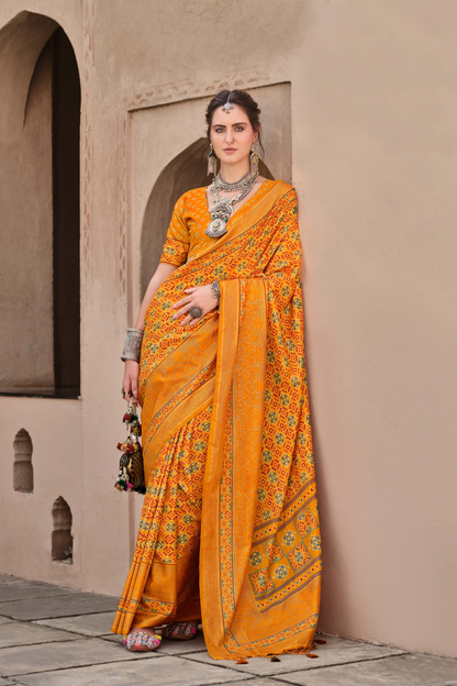 Mercerized New Sigma Silk Saree with Aqua Finish - LaVante Fashion