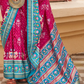 Traditional Patola Silk Saree for Weddings with Matching Blouse
