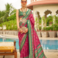Traditional Patola Print Saree in Sigma Silk Blend Fabric