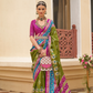 Traditional Patola Silk Saree for Weddings with Matching Blouse