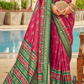 Traditional Patola Print Saree in Sigma Silk Blend Fabric