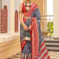 Traditional Patola Silk Saree for Weddings with Matching Blouse